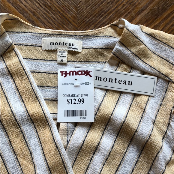 Monteau Faux Wrap Blouse - Picture 5 of 6